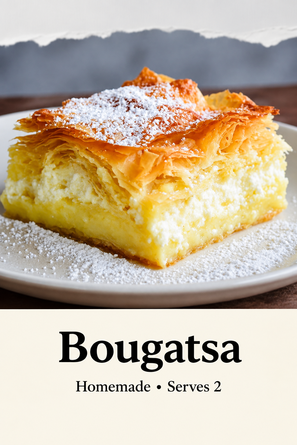 Bougatsa menu card