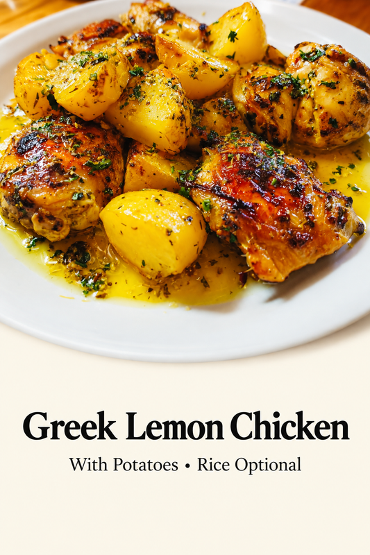 Greek Lemon Chicken menu card